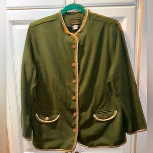 “Bob Mackie” Green Trachten Jacket Size L
